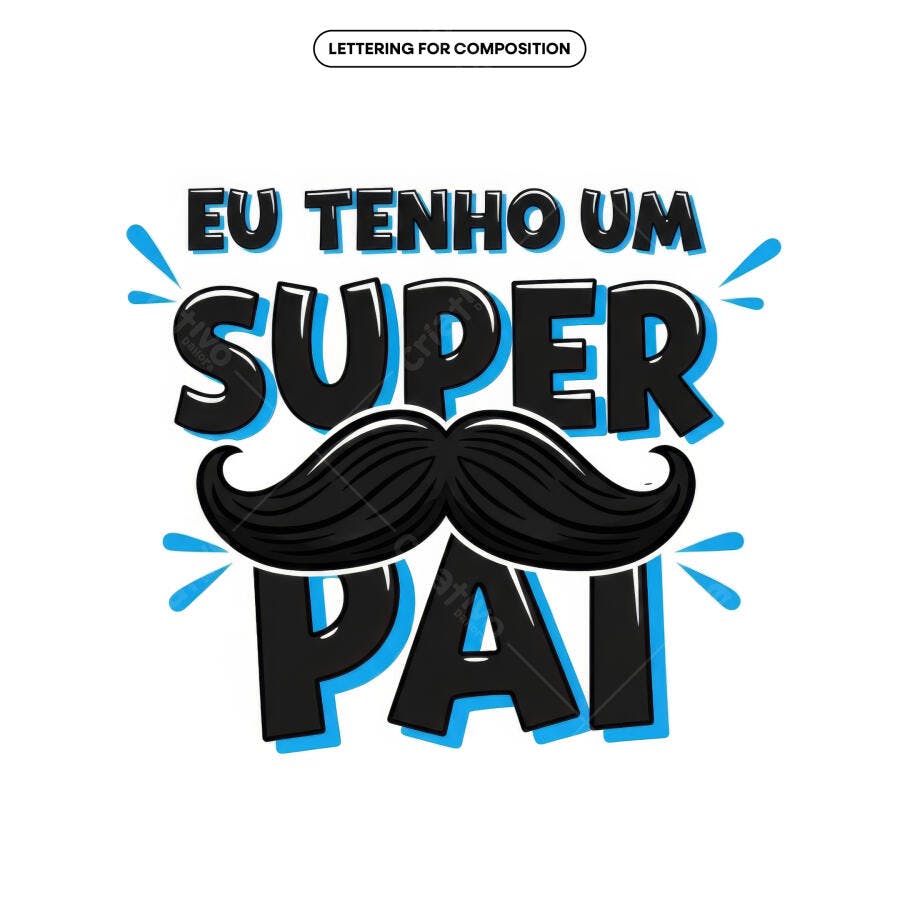 Camiseta Dia dos Pais PSD Editável