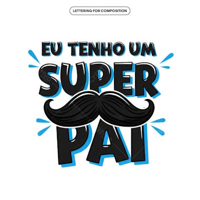 Lettering Dia dos Pais para composição social media (70)