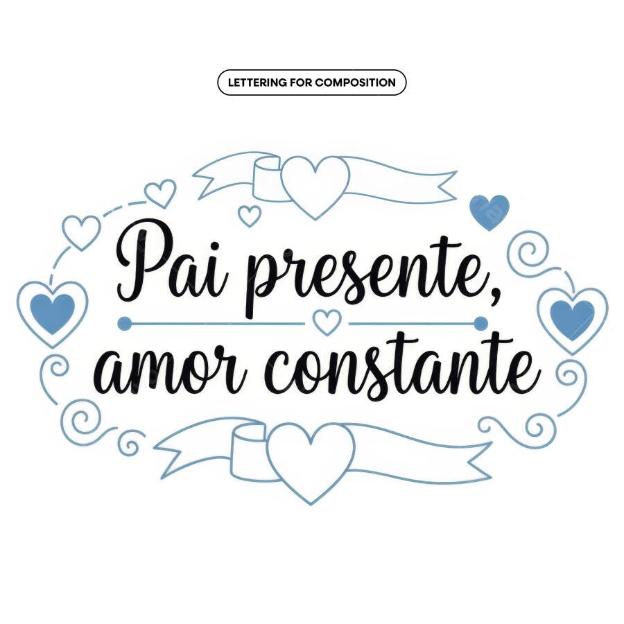 Arte para Dia dos Pais PSD Editável
