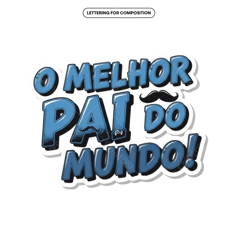 Arte Dia dos Pais PSD Editável