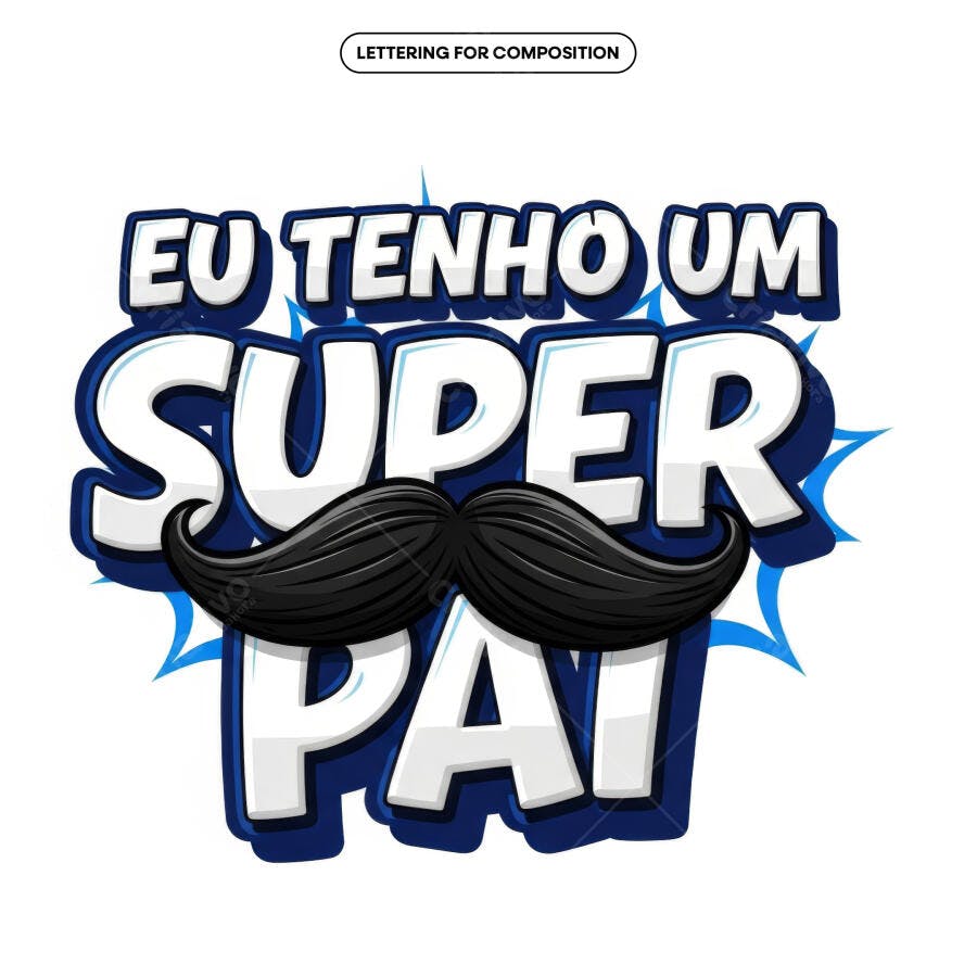 Arte para Dia dos Pais PSD Editável
