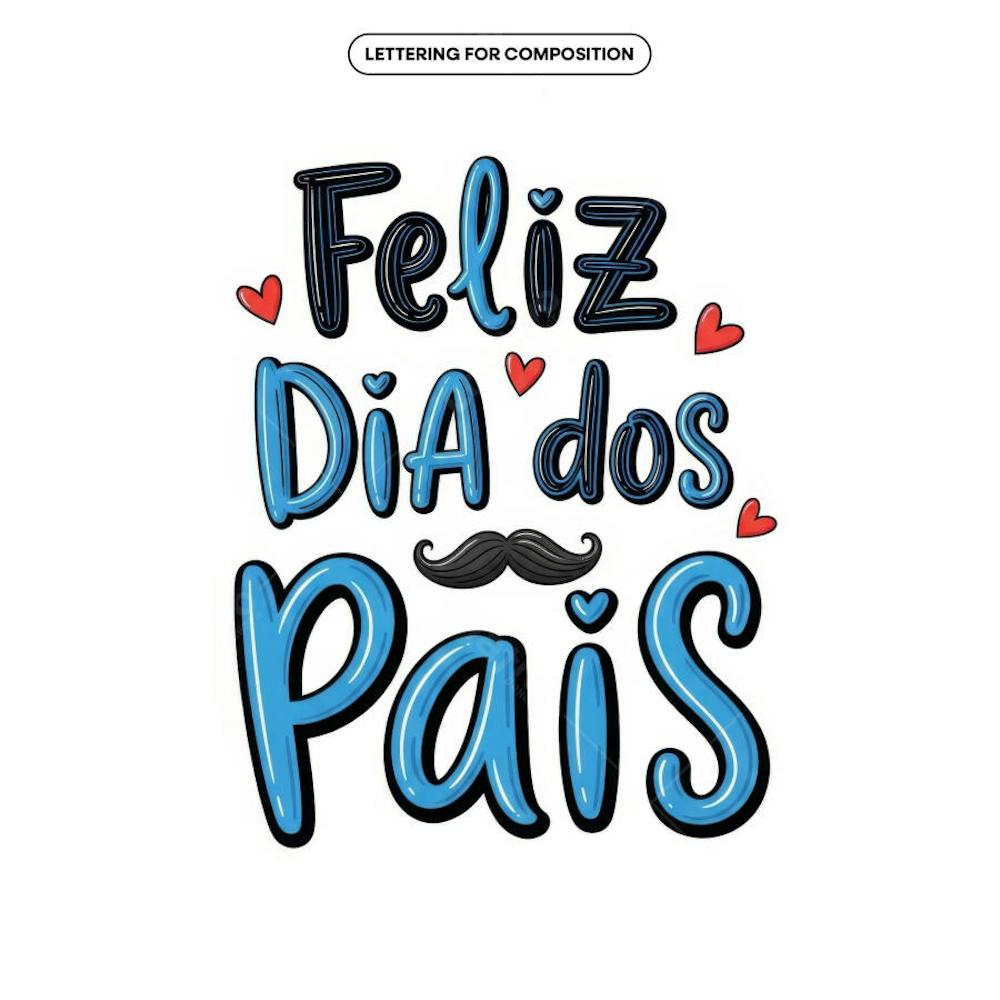 Lettering Dia dos Pais para composição social media (1)