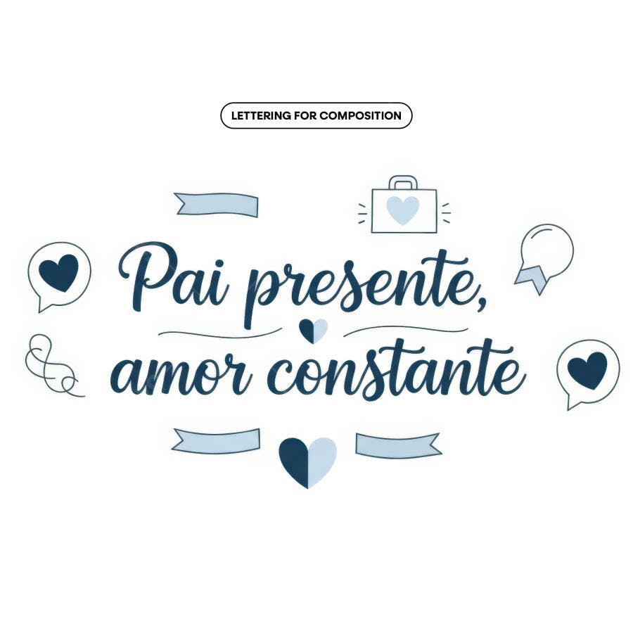Arte para Dia dos Pais PSD Editável