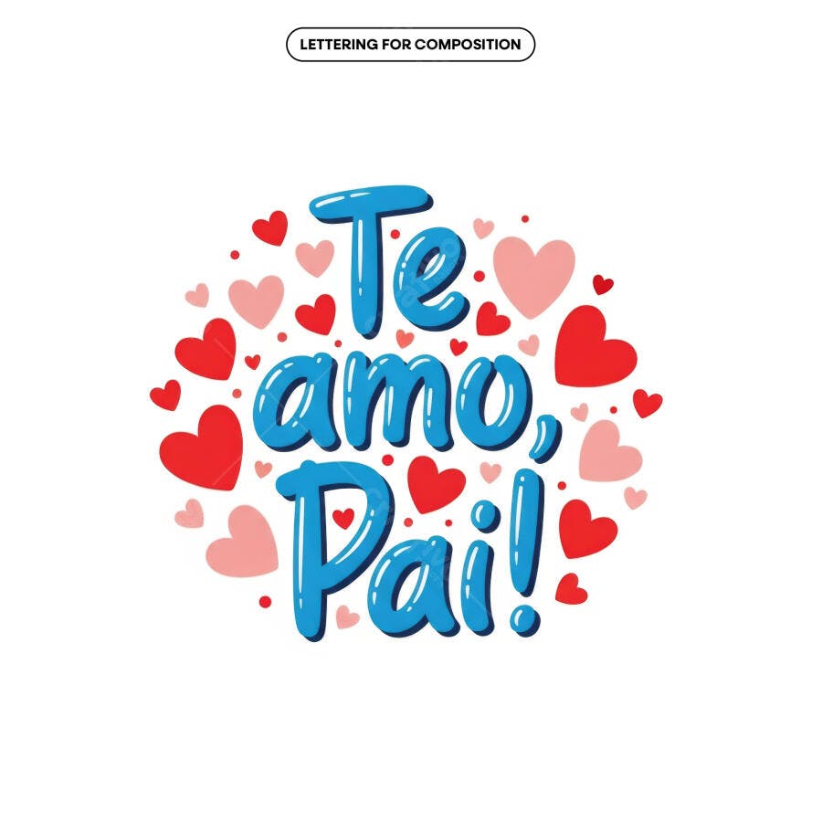 Arte para Dia dos Pais PSD Editável