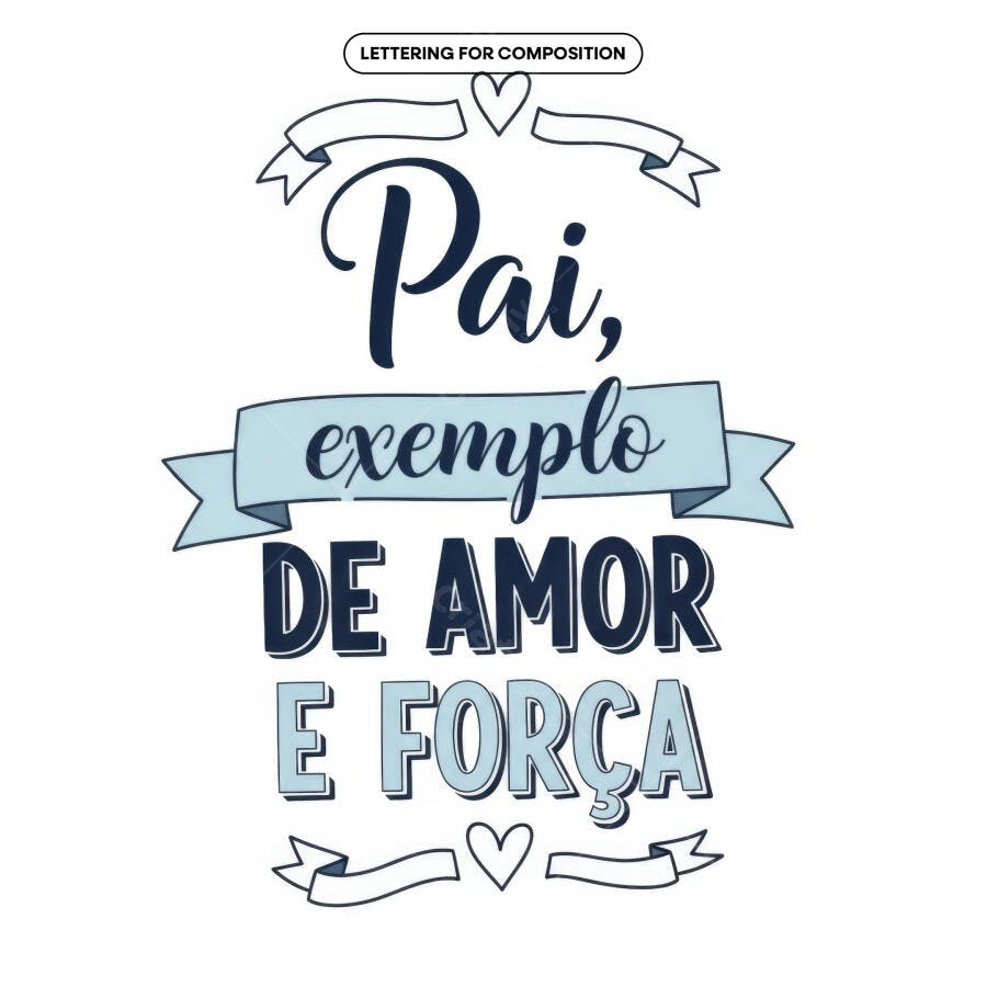 Arte para Dia dos Pais PSD Editável