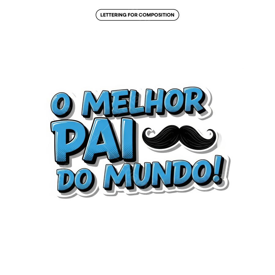 Arte para Dia dos Pais PSD Editável