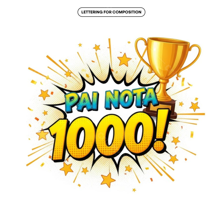 Imagem Pai Nota 1000 PSD Editável