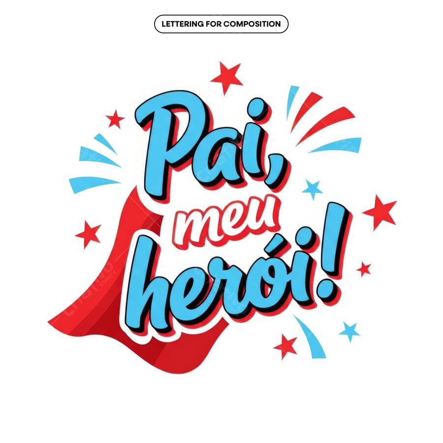 Arte Dia dos Pais PSD Editável