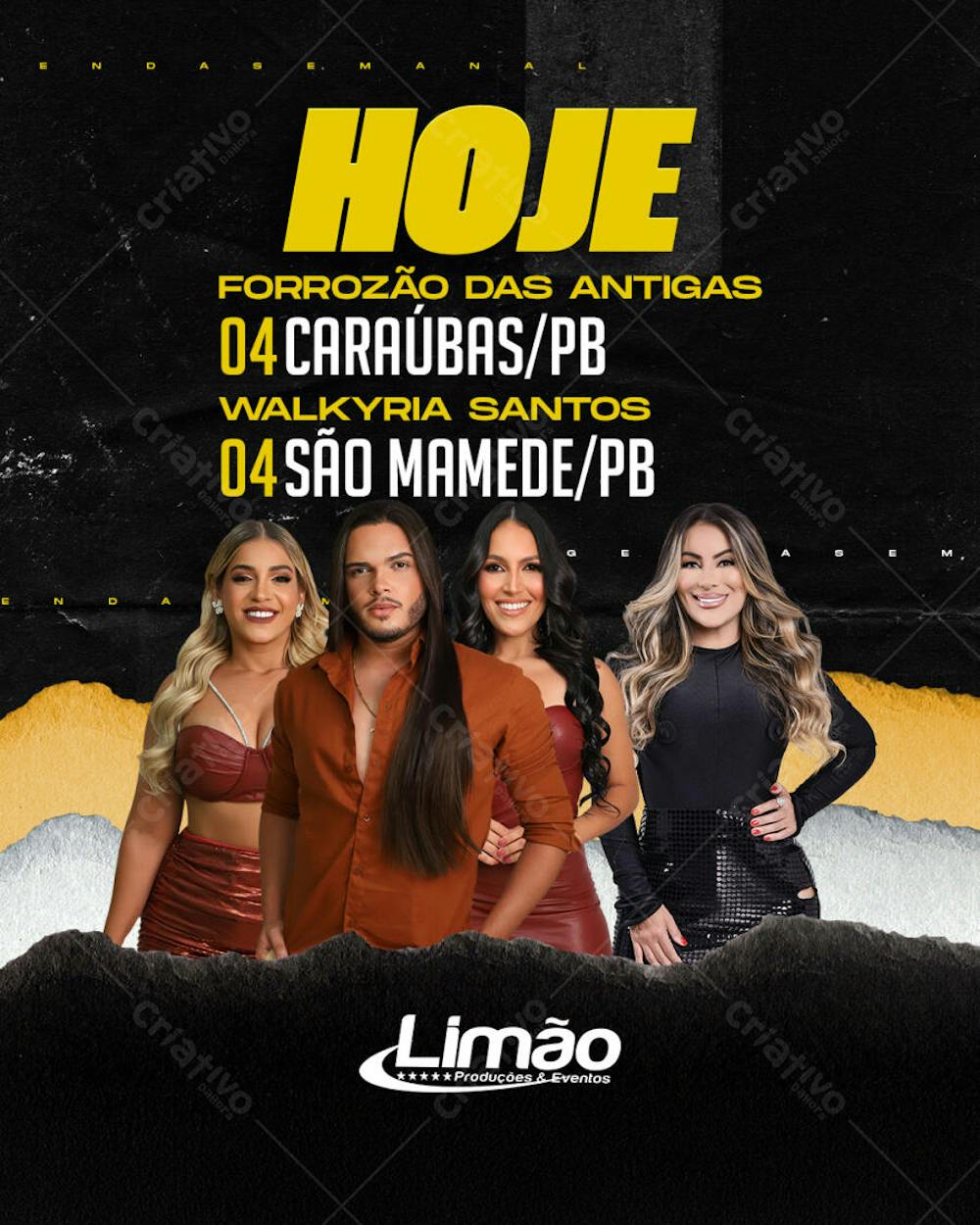 É Hoje 04Jul - Forrozão das Antigas e Walkyria Santos