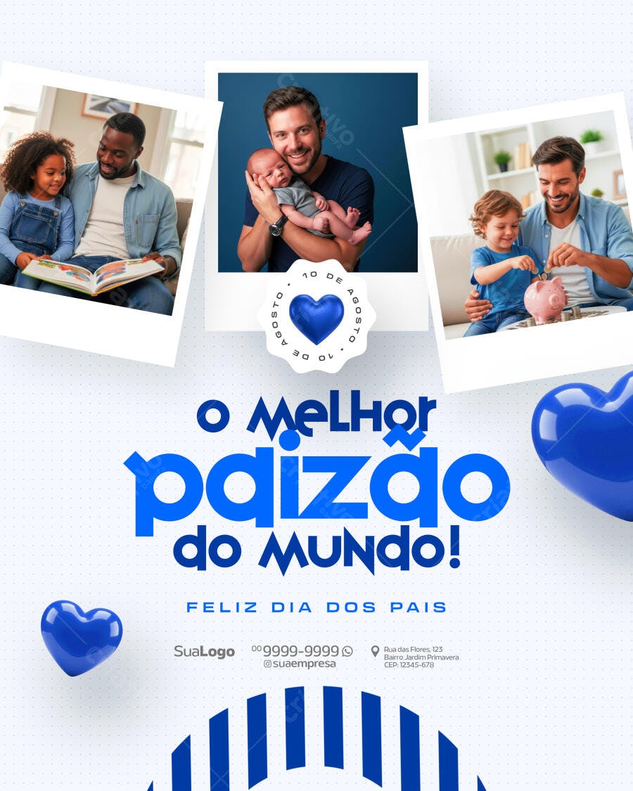 Postagem Dia dos Pais PSD Editável