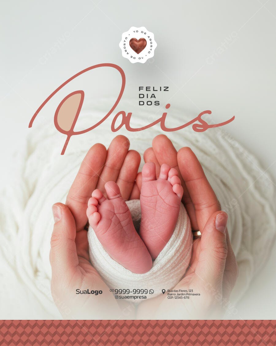 Flyer Dia dos Pais PSD Editável