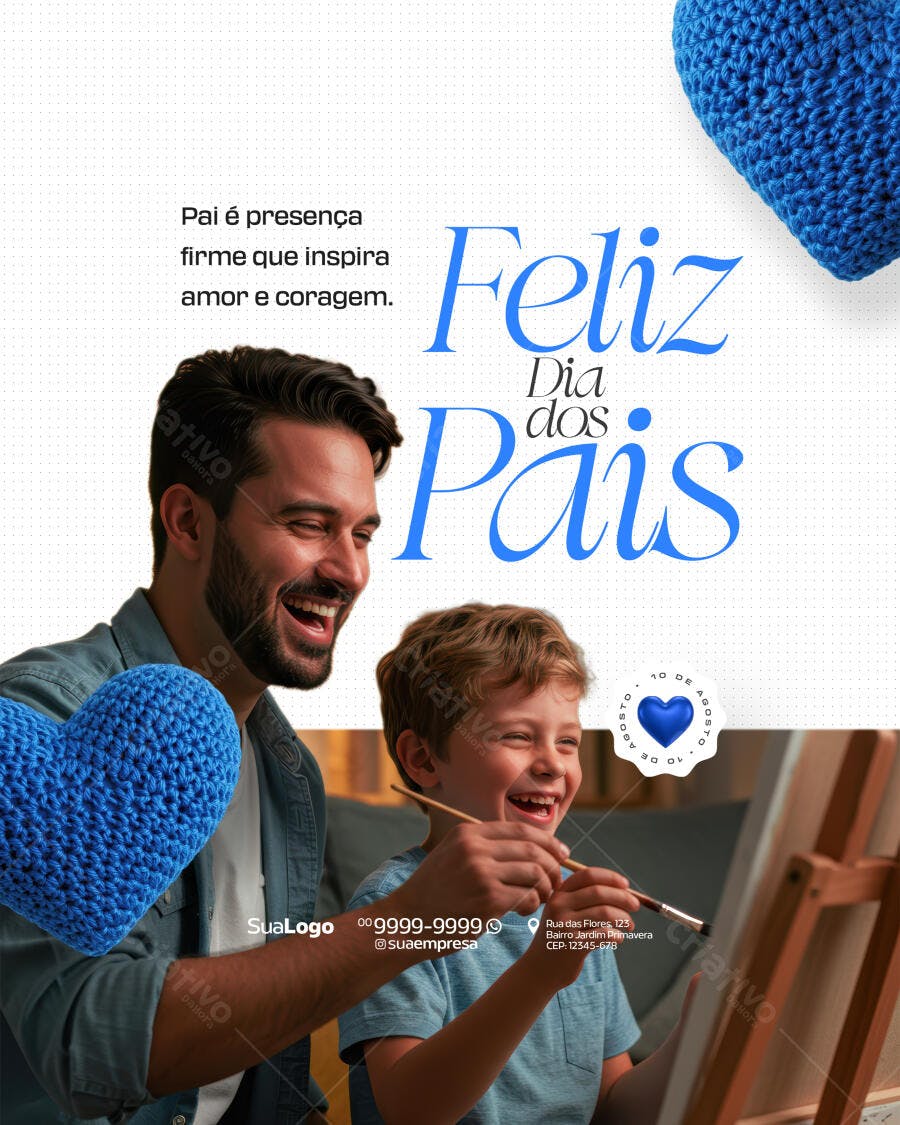 Postagem Dia dos Pais PSD Editável