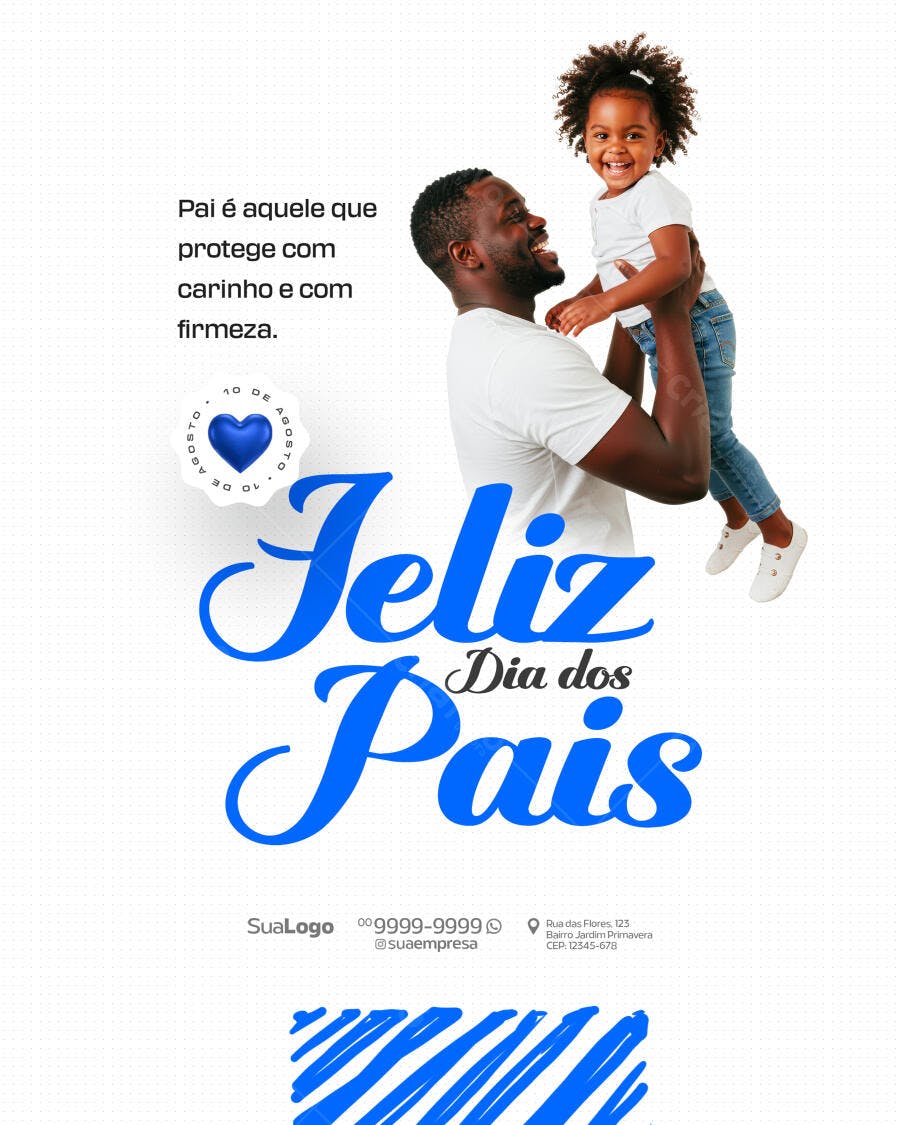 Postagem Dia dos Pais PSD Editável
