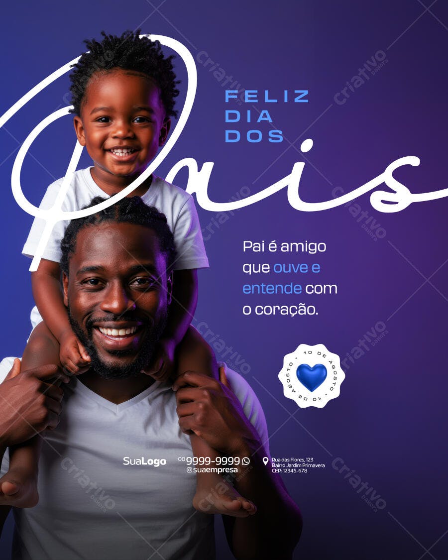 Flyer Dia dos Pais PSD Editável