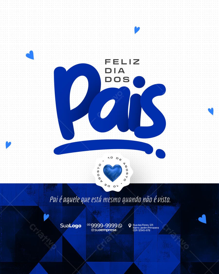 Postagem Dia dos Pais PSD Editável