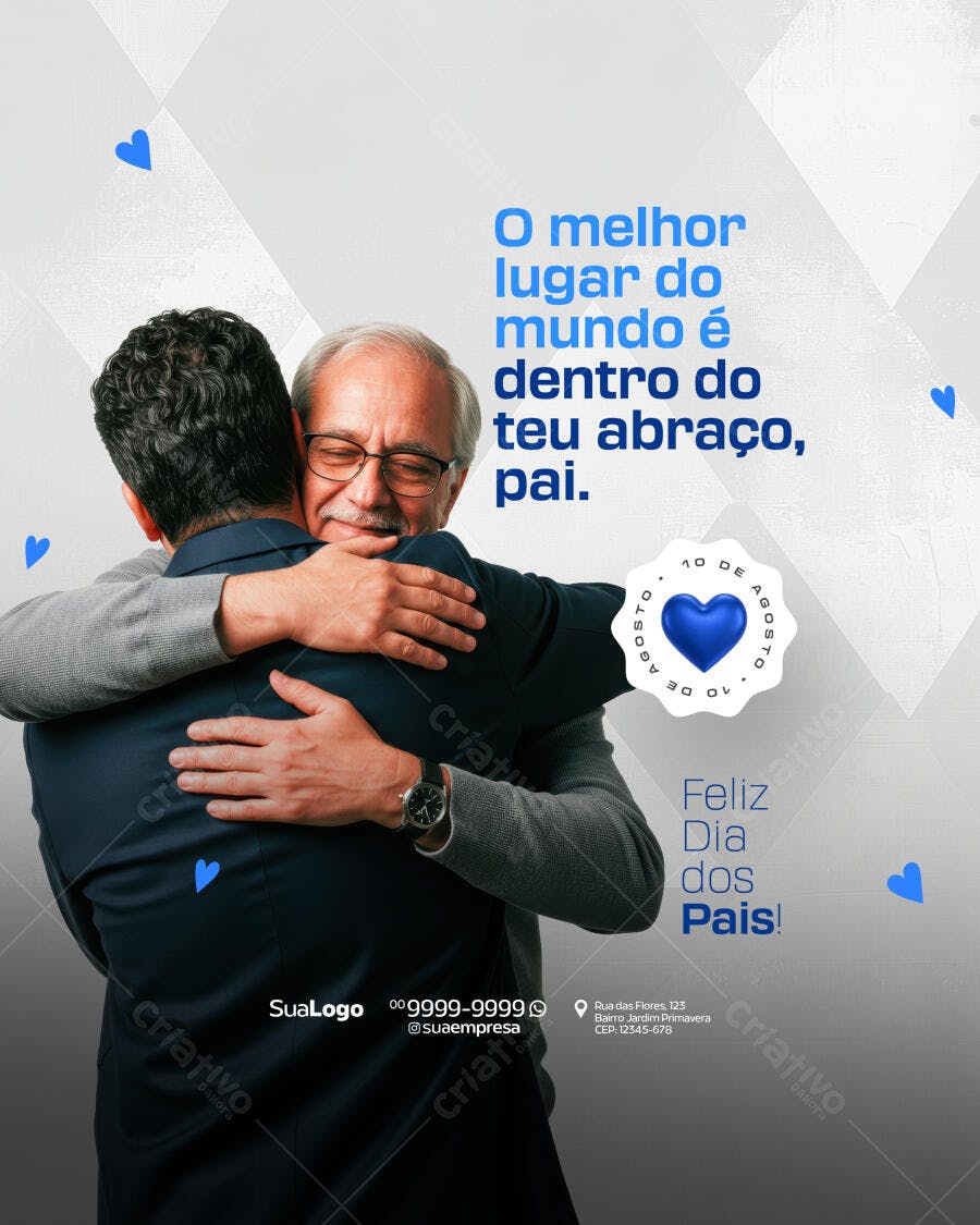 Postagem Dia dos Pais PSD Editável