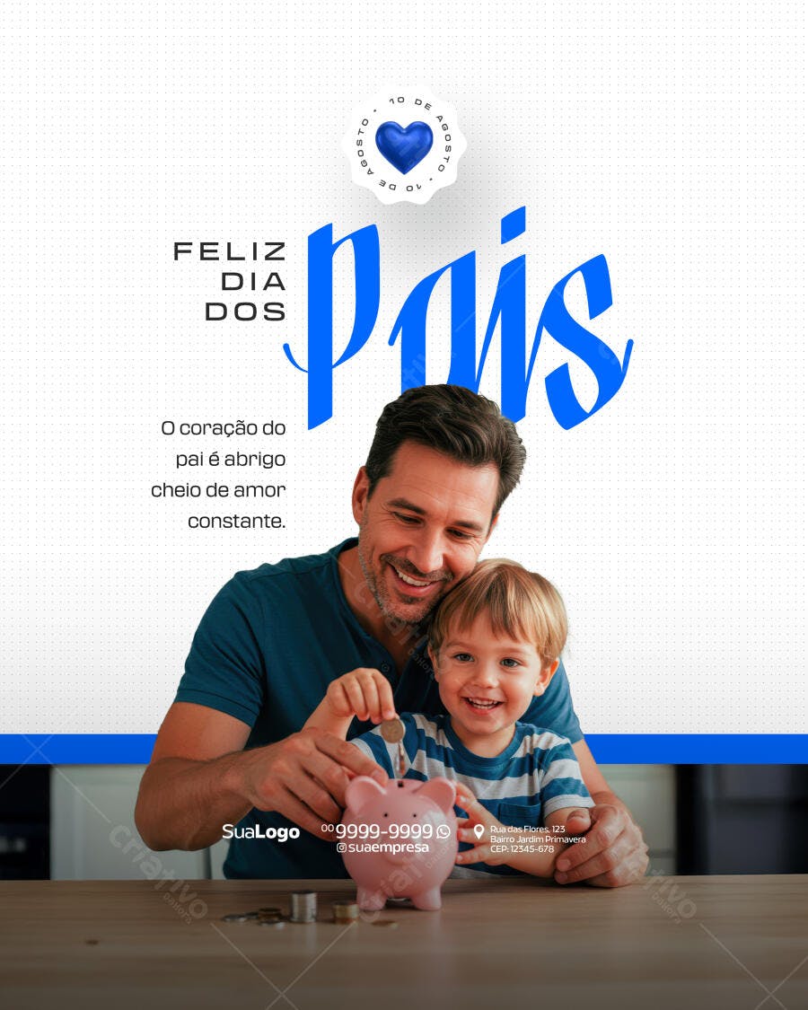 Postagem Dia dos Pais PSD Editável