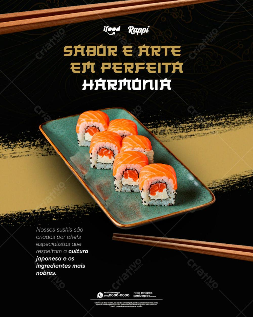 sushi 1 psd editavel