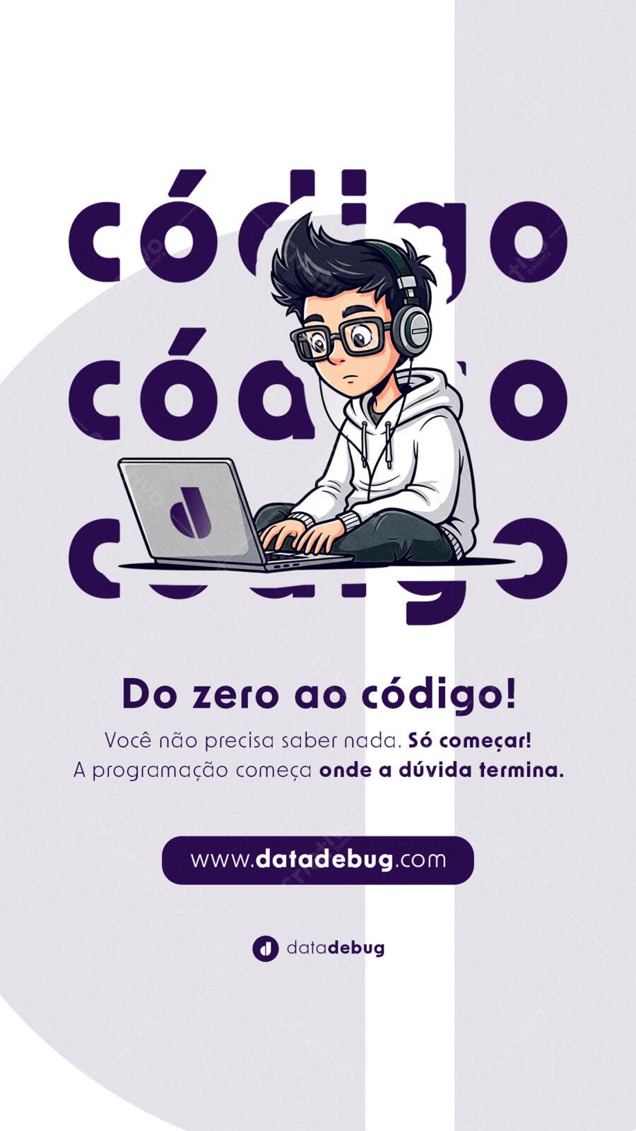 Flyer Programador PSD Editável