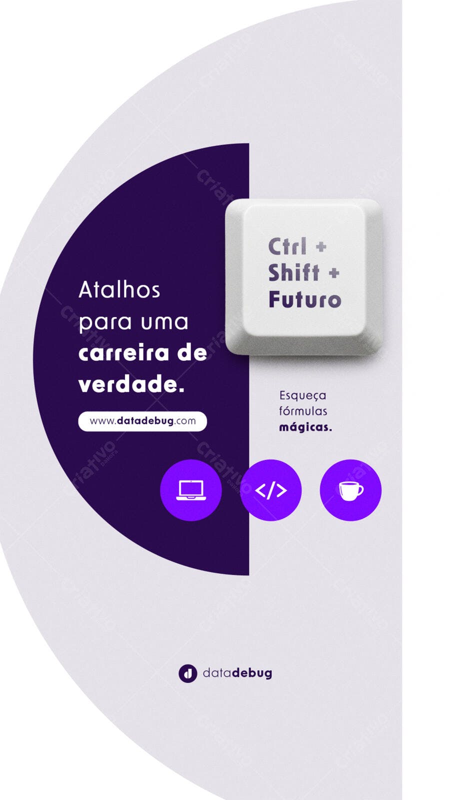 Flyer Carreira de Sucesso PSD Editável