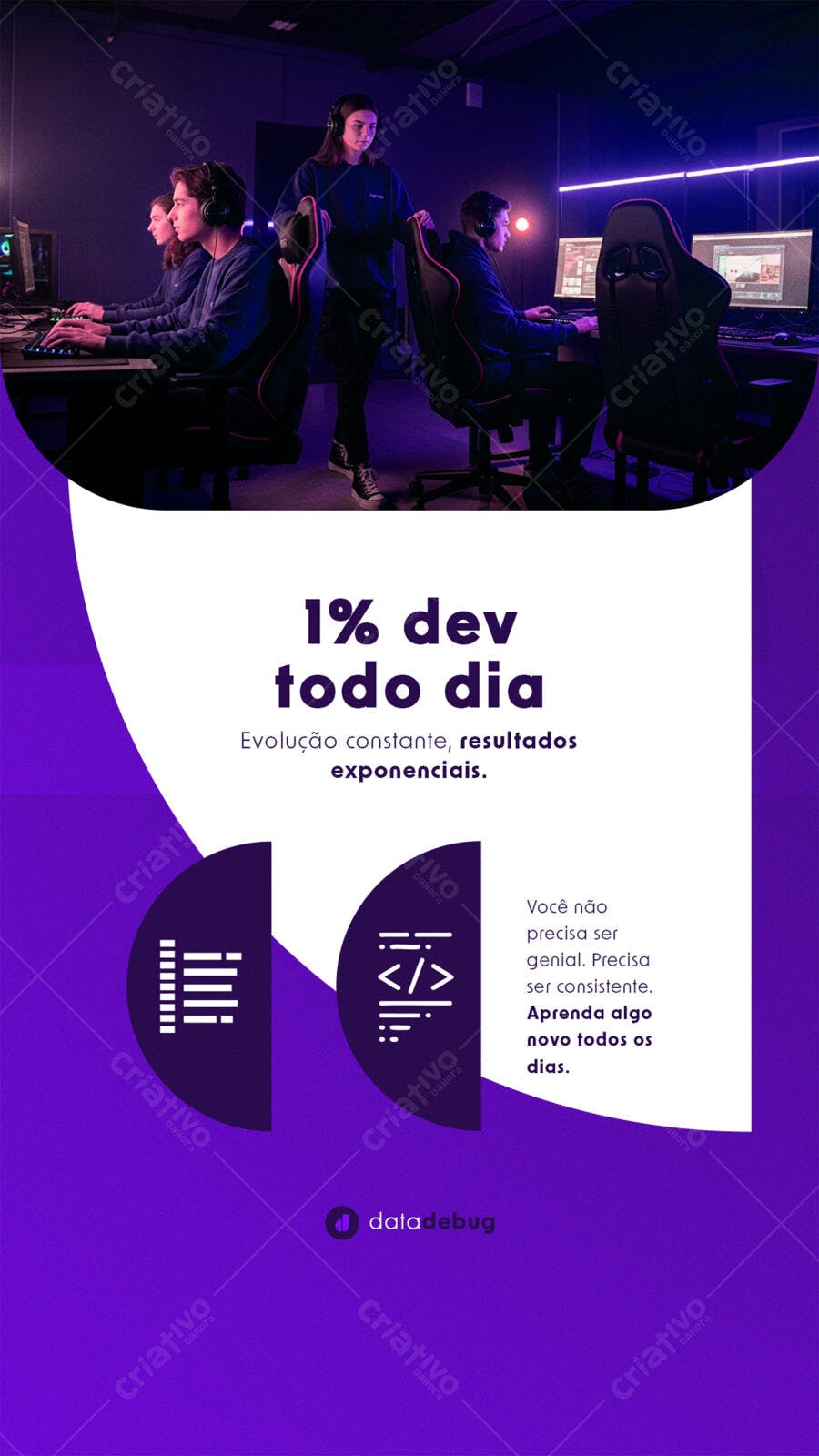 Flyer para Bootcamp de Programação PSD Editável