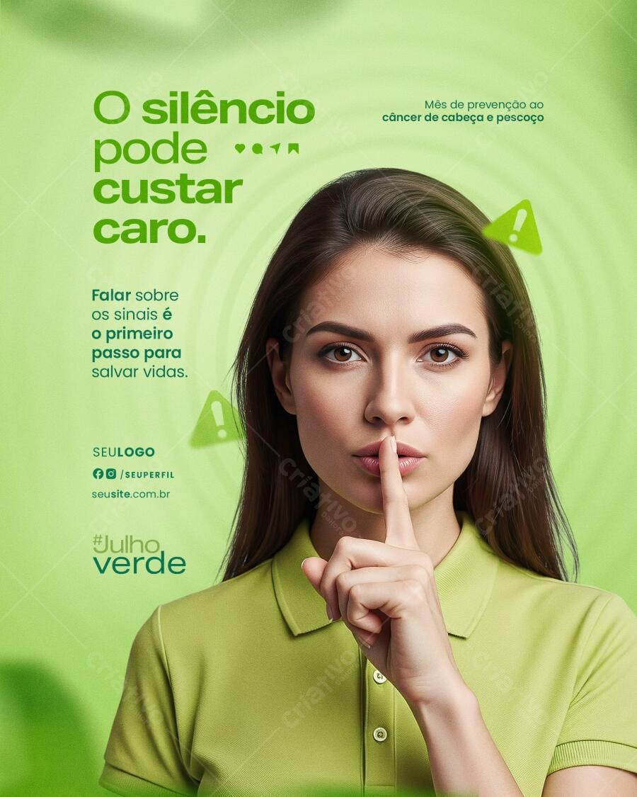 Post para o Julho Verde PSD Editável