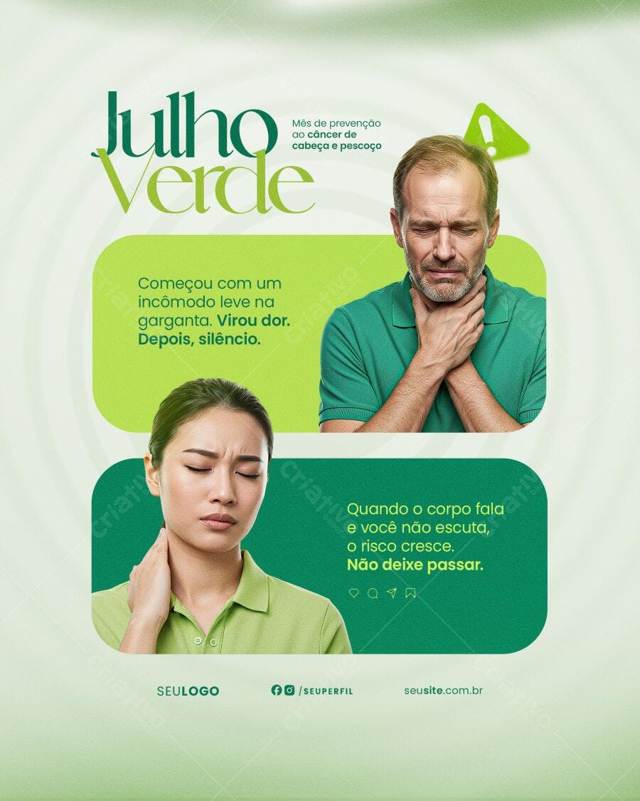 Post para Julho Verde PSD Editável