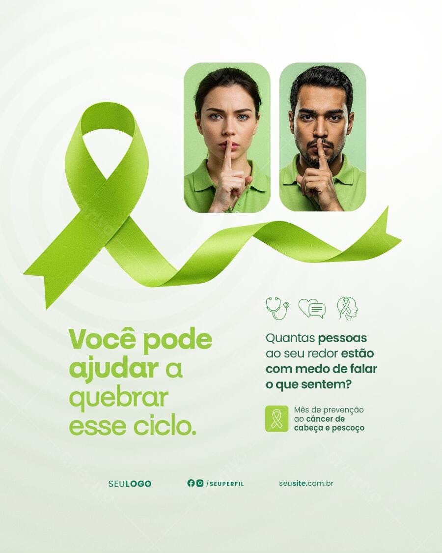 Flyer Novembro Azul PSD Editável
