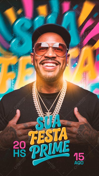 Sua Festa Prime Psd Editavel Story