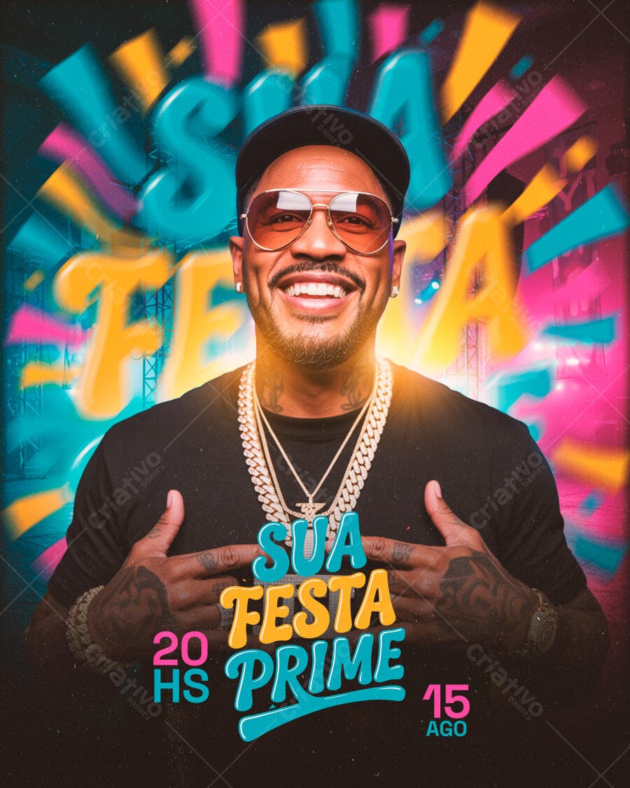 Flyer Festa 15 de Agosto PSD Editável