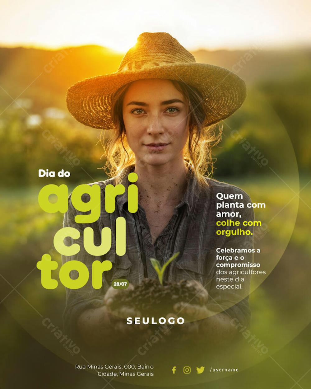 Psd Editável • 28 de Julho - Dia do Agricultor 06-25 - 8