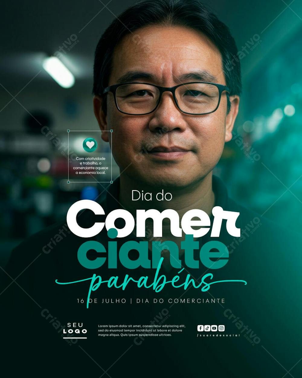 Dia do Comerciante 16 de Julho social media editável FEED (11)
