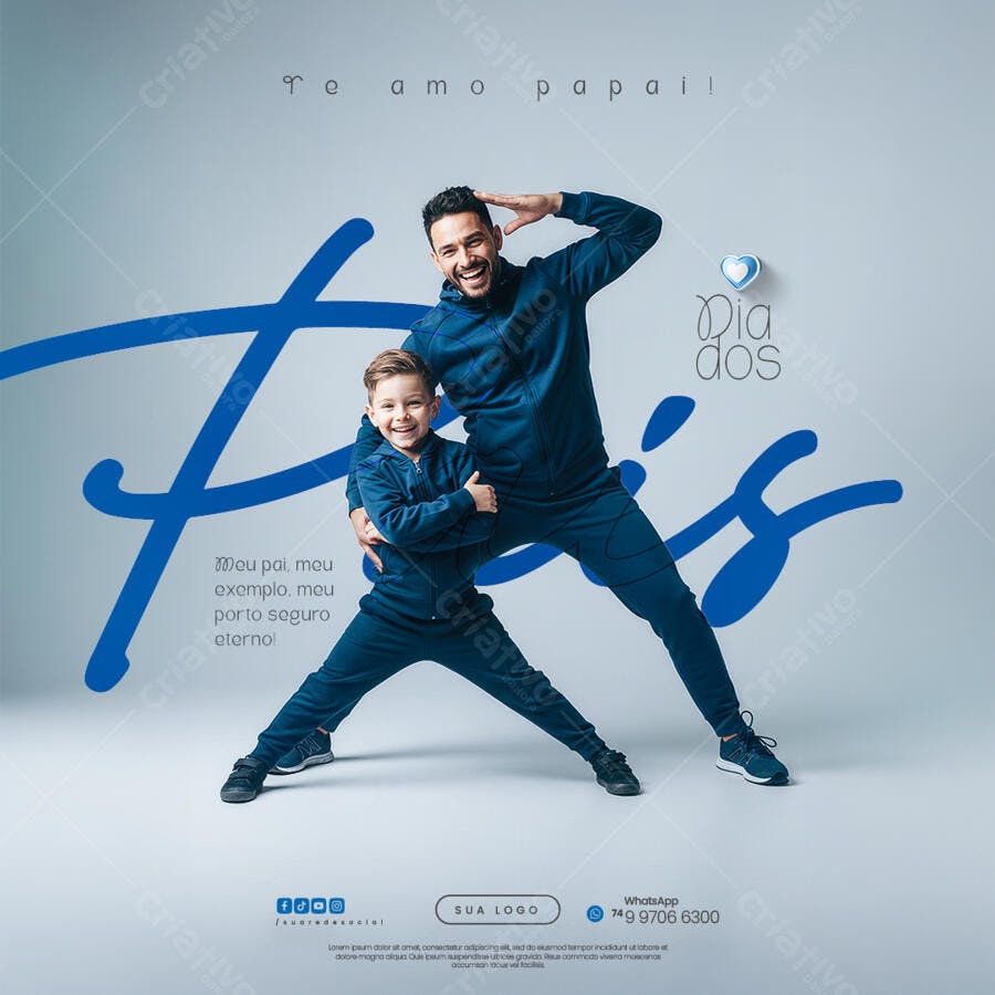 Flyer Dia dos Pais PSD Editável