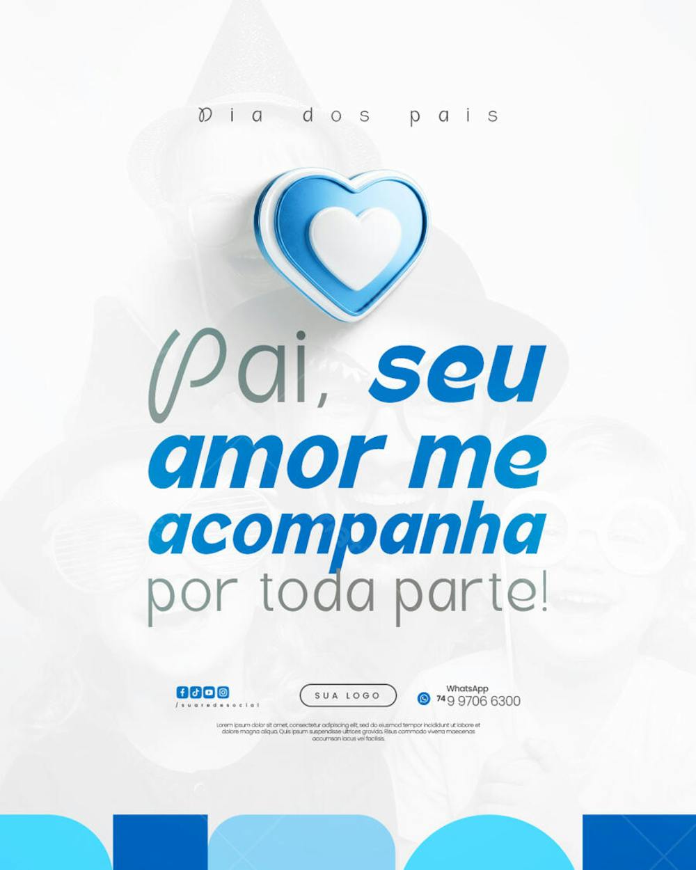 Dia dos Pais Agosto Pai - Flyer Social Media PSD Editável (11)