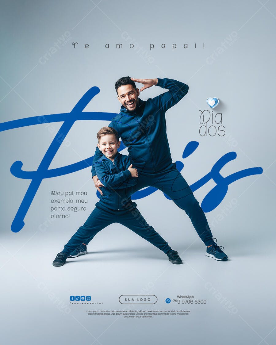 Flyer Dia dos Pais PSD Editável