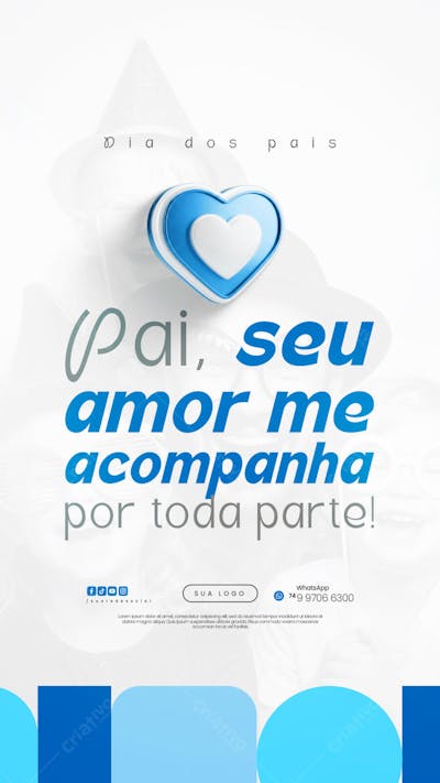 Dia dos Pais Agosto Pai - Flyer Social Media PSD Editável (16)