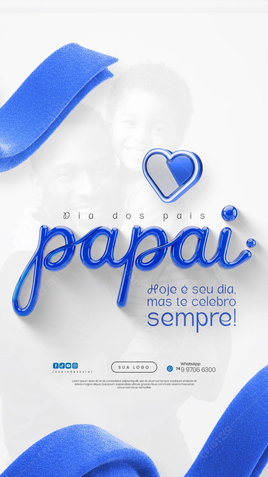 Flyer Dia dos Pais PSD Editável