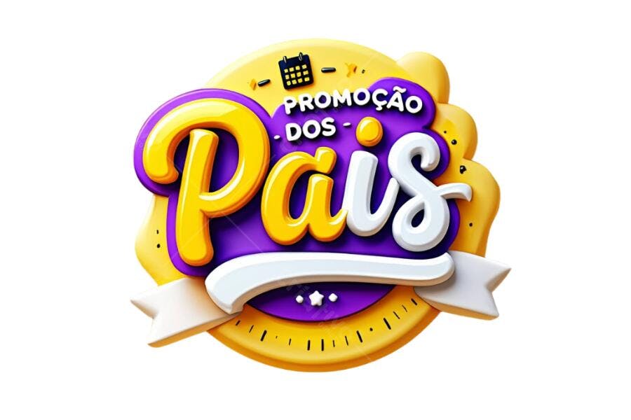 Banner Dia dos Pais PNG com fundo transparente