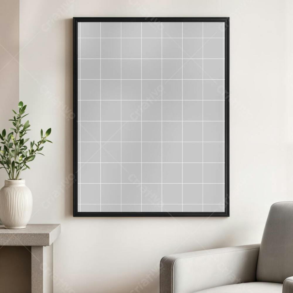 Mockup Quadro de Parede Realista – PSD Editável para Arte & Fotografia