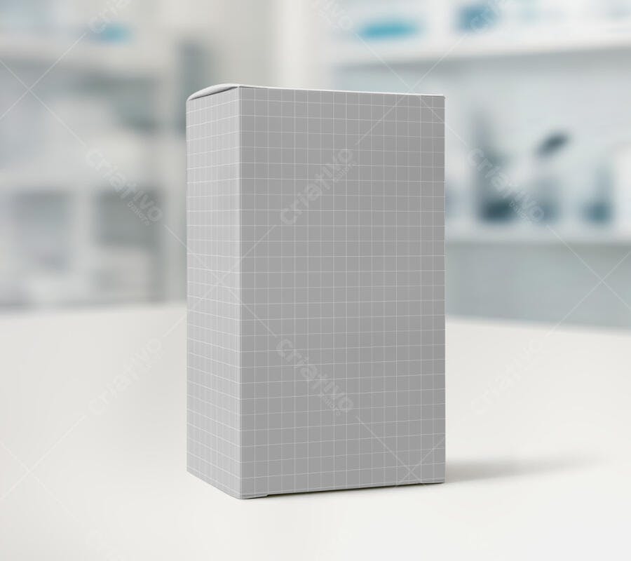 Mockup de Embalagem Minimalista em Cinza