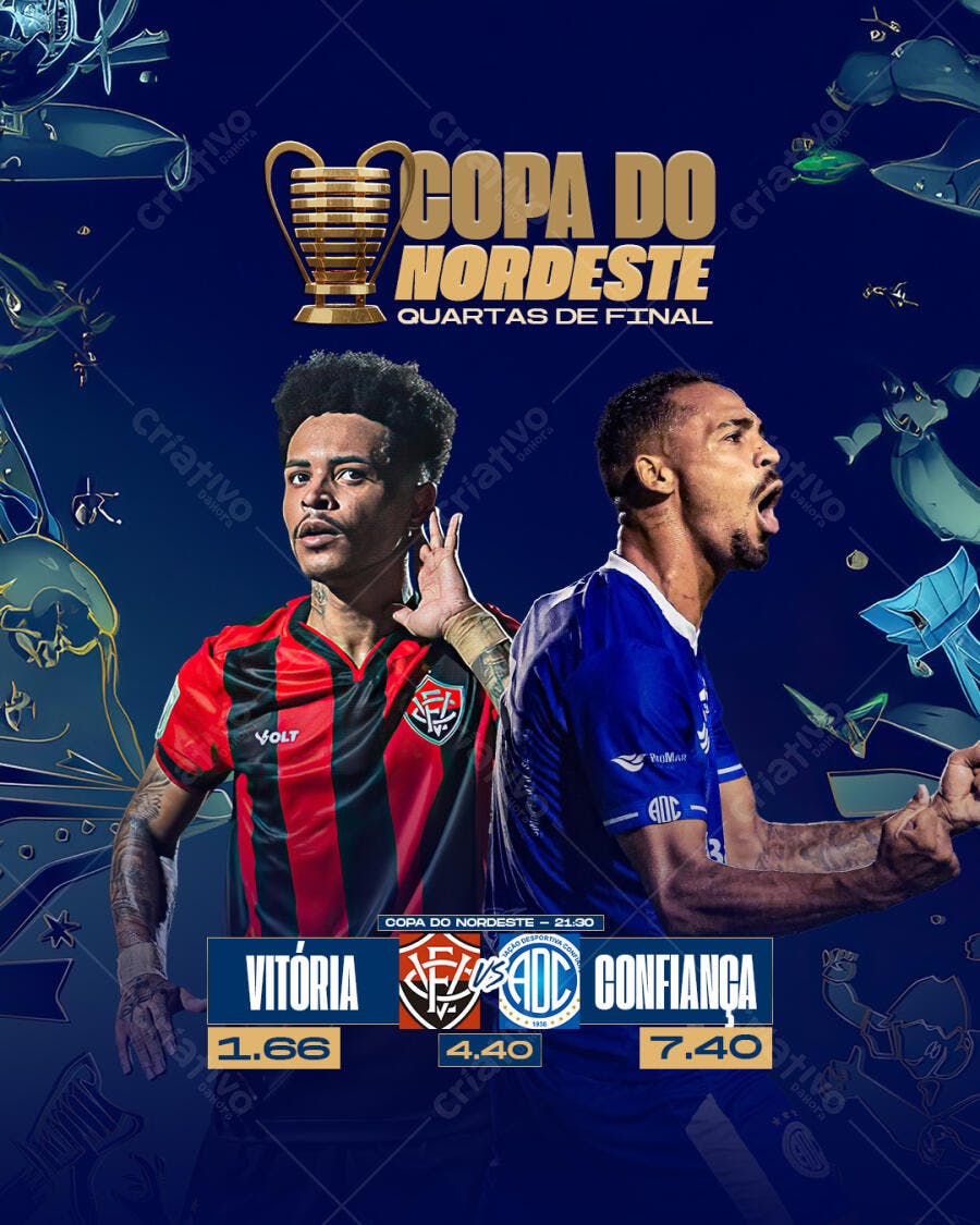 Flyer Copa do Nordeste PSD Editável