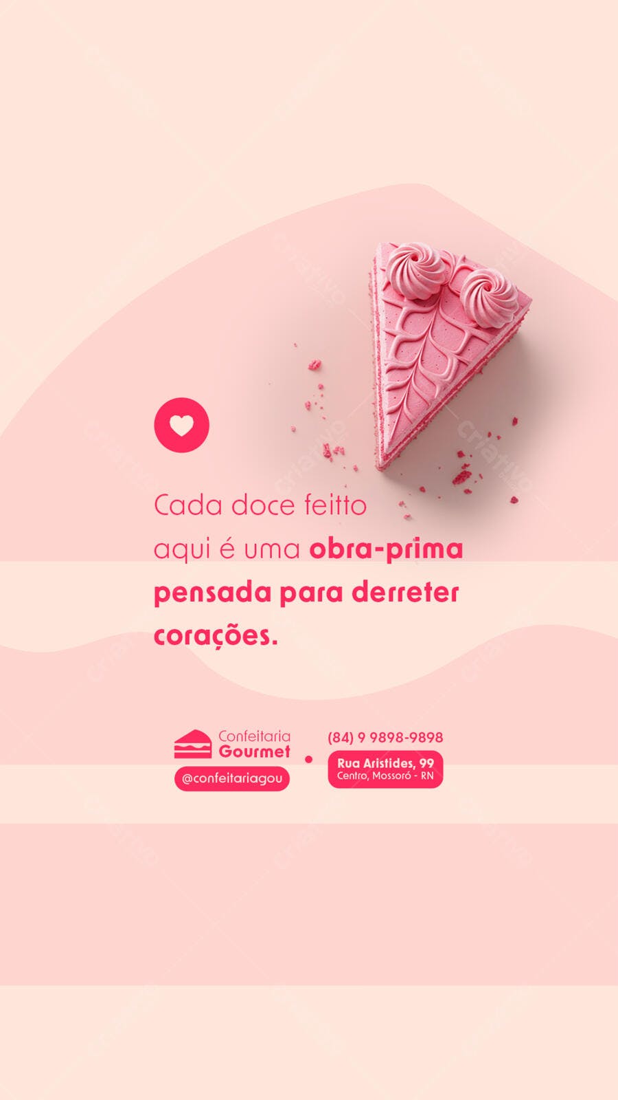 Flyer para Confeitaria PSD Editável
