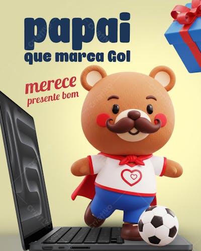 Dia dos pais GridPai jogador