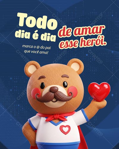 Dia dos pais GridPai heroi