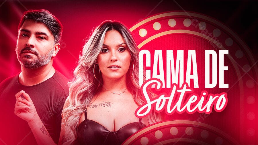 Flyer para Festa de Solteiro(a) PSD Editável
