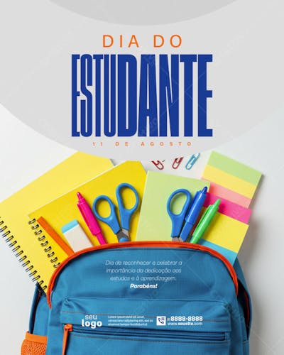 DIA DO ESTUDANTE - PSD EDITAVEL 04