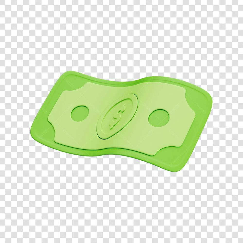 ASSET 3D - FINANÇAS - CÉDULAS DE DINHEIRO VERDE ESTILO CARTOON COM FUNDO ISOLADO (18) copiar