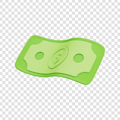 ASSET 3D - FINANÇAS - CÉDULAS DE DINHEIRO VERDE ESTILO CARTOON COM FUNDO ISOLADO (18) copiar