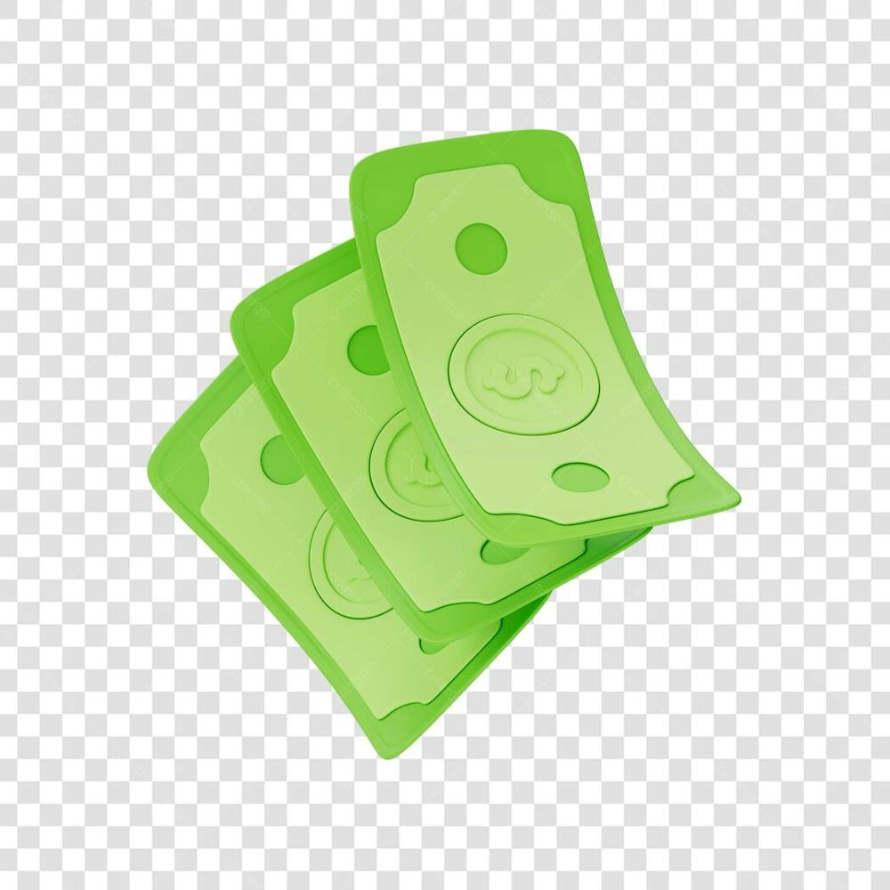 ASSET 3D - FINANÇAS - CÉDULAS DE DINHEIRO VERDE ESTILO CARTOON COM FUNDO ISOLADO (15) copiar