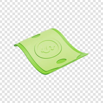 ASSET 3D - FINANÇAS - CÉDULAS DE DINHEIRO VERDE ESTILO CARTOON COM FUNDO ISOLADO (17) copiar
